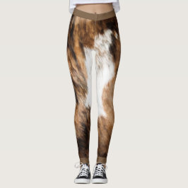 Cowhid-Print-Leggings Leggings