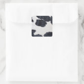 Cowhid Print Quadratischer Aufkleber (Tasche)