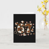 Cowhide 67 Design  Karte (Gelbe Blume)