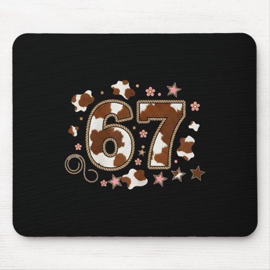 Cowhide 67 Design Mousepad (Vorne)