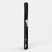 Cowhide Black in White Case-Mate iPhone Case (Hinten/Rechts)