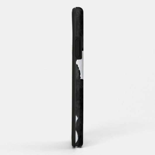 Cowhide Black in White Case-Mate iPhone Case (Hinten/Rechts)
