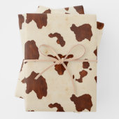 Cowhide Brown und Tan Geschenkpapier Set (Beispiel)