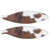 Cowhide Brown White Basketball (Panele)