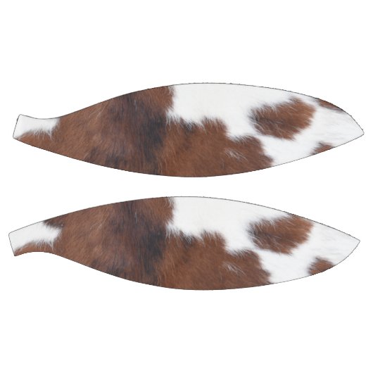 Cowhide Brown White Basketball (Panele)