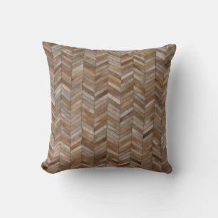 Cowhide Herringbone-Muster drucken Kissen