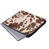 Cowhide 'image' laptopschutzhülle (Vorne Knopf)