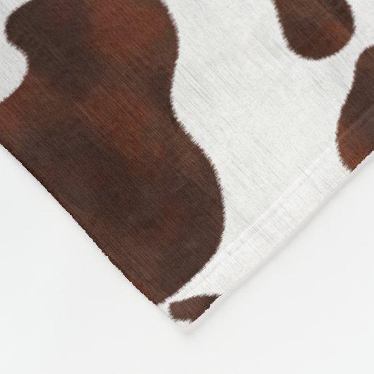 Cowhide Imitate Haare Western Leder Gepunktetes Mu Fleecedecke (Ecke)