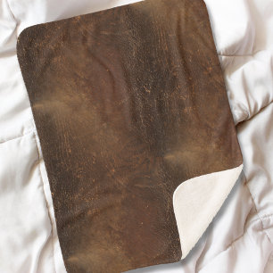 Cowhide-Imitate mit der Marke Leder Nahtloses Must Sherpadecke