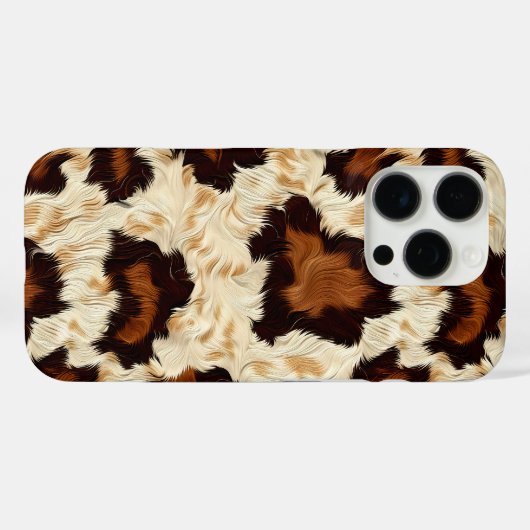 Cowhide iPhone Case (Rückseite (Horizontal))