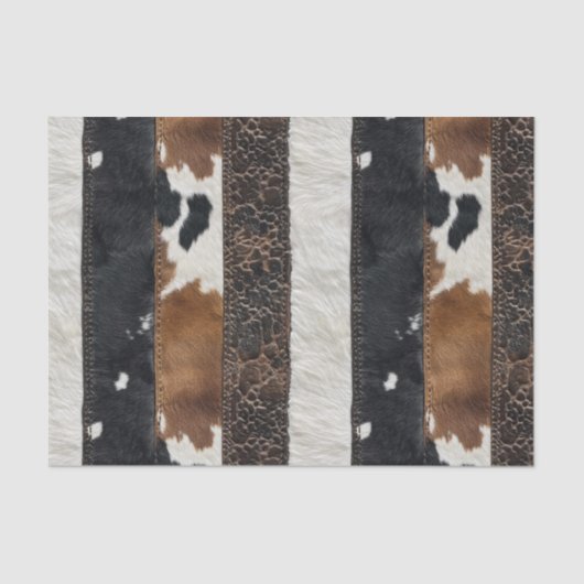 Cowhide Leather Kuh Fell Seidenpapier (Vorderseite)