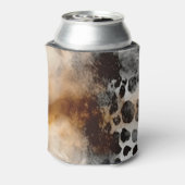 Cowhide Leopard Print Animal Skin Abstrakt Art Dosenkühler (Kanne Rückseite)