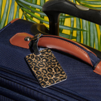 Cowhide Luggage Tag Gepäckanhänger