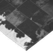 Cowhide Patchwork Print Tischdecke (Schrägansicht)
