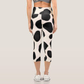 Cowhide-Pattern-Leggings Capri Leggings (Rückseite)