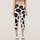 Cowhide-Pattern-Leggings Capri Leggings (Vorderseite)