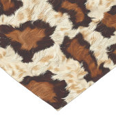 Cowhide Print Table Runner Kurzer Tischläufer (Ecke)
