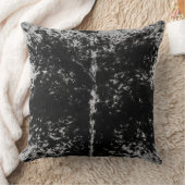 Cowhide Schwarz-Weiß-Muster Druckkissen Kissen (Decke)