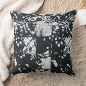 Cowhide Schwarz-Weiß-Patchwork-Muster Print Kissen (Decke)