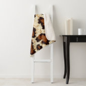 Cowhide Sherpa Fleece Blanket Sherpadecke (Beispiel)