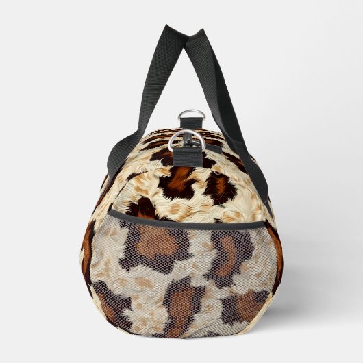 Cowhide Small Duffel Bag Duffle Bag (Rechts)