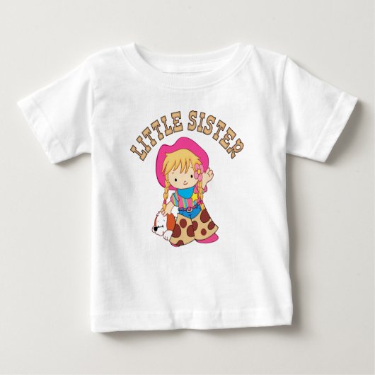 Cowkids Little Sister Baby T-shirt (Vorderseite)
