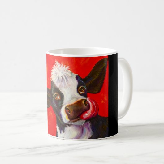 Cowlick-Kaffee-Tasse Kaffeetasse (VorderseiteRechts)