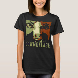 Cowmoflage Fun Pop Art Inspiriert Kuhhemd T-Shirt