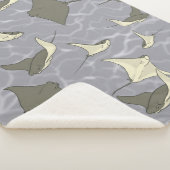 Cownose Stingray Ocean Pattern Sherpadecke (3/4)