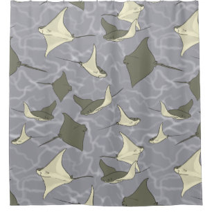 Cownose Stingray-Ozean-Muster Duschvorhang