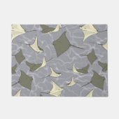 Cownose Stingray-Ozean-Muster Fußmatte (Vorderseite)