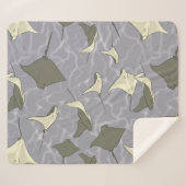 Cownose Stingray-Ozean-Muster Sherpadecke (Vorderseite (Horizontal))