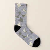 Cownose Stingray-Ozean-Muster Socken (Rechts - Außen)