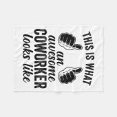 Coworker Birthday Employee Farewell Goodbye Going Fleecedecke (Vorderseite (Horizontal))