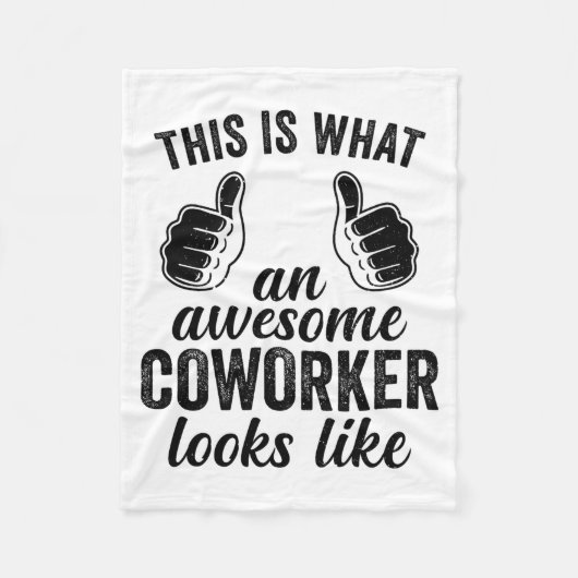 Coworker Birthday Employee Farewell Goodbye Going Fleecedecke (Vorderseite)