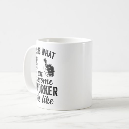 Coworker Birthday Employee Farewell Goodbye Going Kaffeetasse (Vorderseite Links)