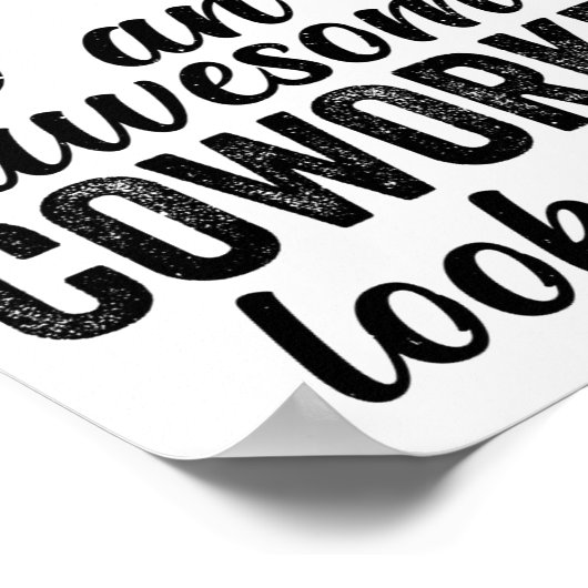 Coworker Birthday Employee Farewell Goodbye Going Poster (Ecke)