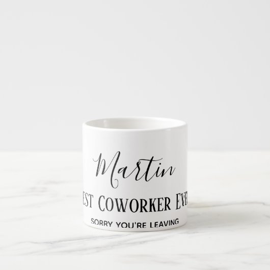 Coworker Boss Verlasse ADD-Funny-Zitat, kundenspez Espressotasse (Vorderseite)