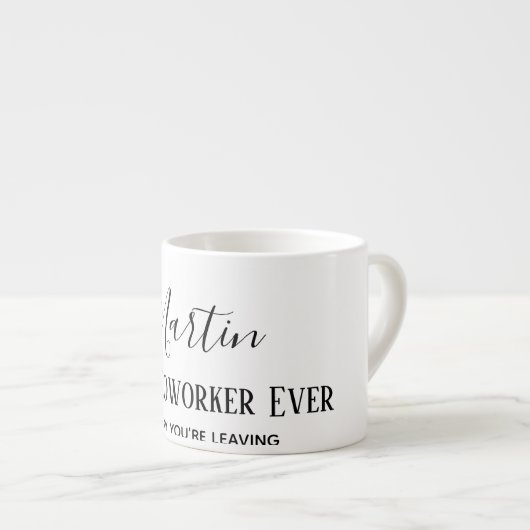 Coworker Boss Verlasse ADD-Funny-Zitat, kundenspez Espressotasse (Vorderseite Rechts)