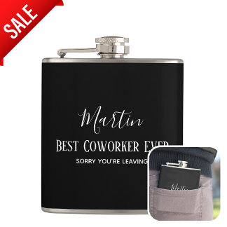 Coworker Boss Verlasse ADD-Funny-Zitat, kundenspez Flachmann