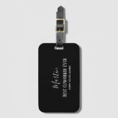 Coworker Boss Verlasse ADD-Funny-Zitat, kundenspez Gepäckanhänger (Vorderseite Vertikal)