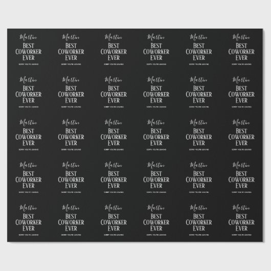 Coworker Boss Verlasse ADD-Funny-Zitat, kundenspez Geschenkpapier (Flach)