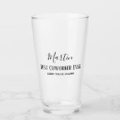 Coworker Boss Verlasse ADD-Funny-Zitat, kundenspez Glas (Vorderseite)