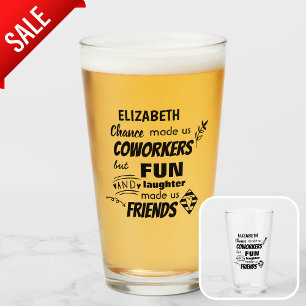 Coworker Boss Verlasse ADD-Funny-Zitat, kundenspez Glas