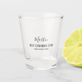 Coworker Boss Verlasse ADD-Funny-Zitat, kundenspez Schnapsglas