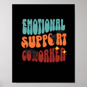 Coworker Cat Classic für emotionale Hilfe Poster
