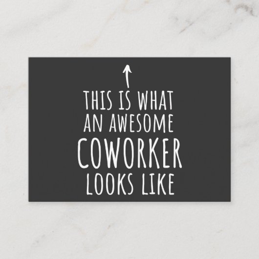 Coworker Gift, Coworker Mug, Awesome Coworker Visitenkarte (Vorderseite)