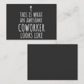 Coworker Gift, Coworker Mug, Awesome Coworker Visitenkarte (Vorne/Hinten)