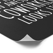 Coworker Gift, Coworker Tasse, Phantastisch Cowork Poster (Ecke)