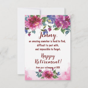 Coworker glückliche Pensionierung Verlassend gutes